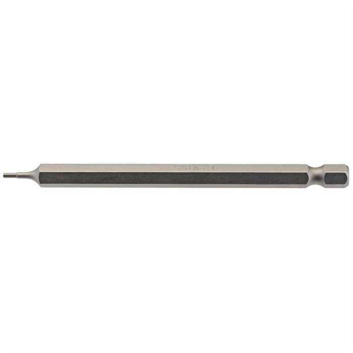 Draper Hexagonal Insert Bit, 1.5mm, 1/4" Hex, 100mm Long (Pack of 1) 64369 Draper  - Dynamic Drive