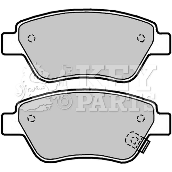 Genuine Key Parts KBP2042 Front Brake Pads-Includes Wear Indicators (Bosch)