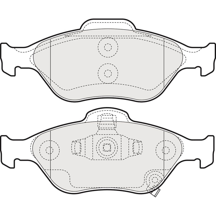 Apec Brake Pads Front Fits Toyota Vitz Yaris