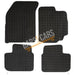 Blue Trim TailoBlue Black Rubber Car Mats for Suzuki Sx4 06 ON Set of 4 With 2 Clips UKB4C  - Dynamic Drive