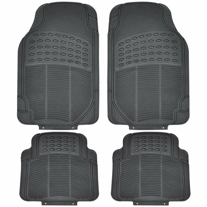 SS3601 UKB4C 4 Piece Heavy Duty Rubber All Terran Tray Style Car Van Mat Set Streetwize  - Dynamic Drive