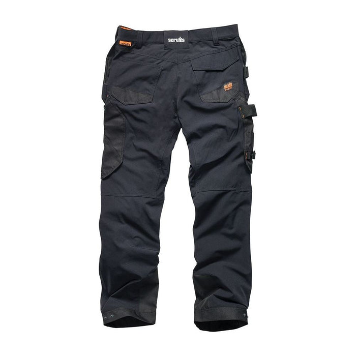 Scruffs Pro Flex Plus Holster Trousers Black 30S Scruffs  - Dynamic Drive