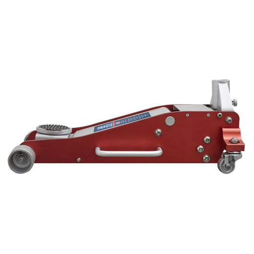 Sealey Trolley Jack 2.5 Tonne Aluminium/Steel Rocket Lift RJAS2500 Sealey  - Dynamic Drive