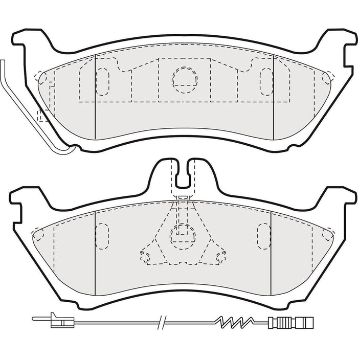 Apec Brake Pads Rear Fits Mercedes M Class