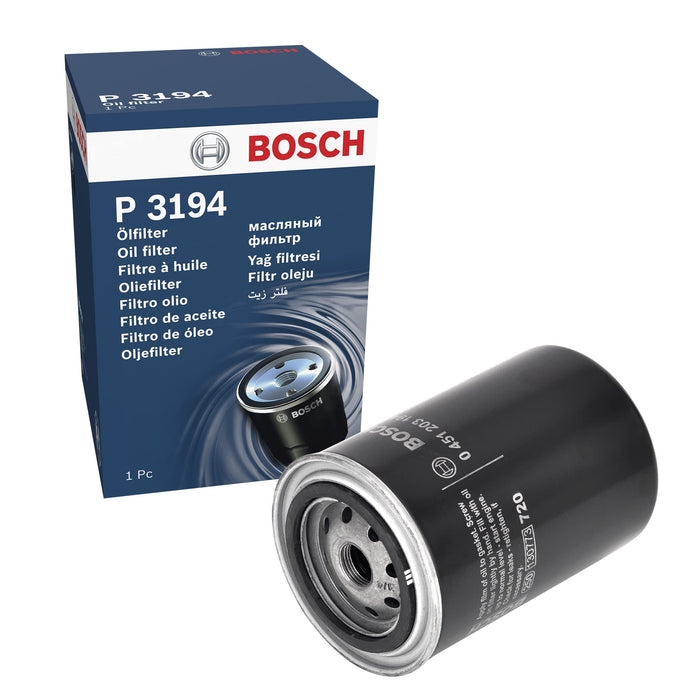 Genuine Bosch Car Oil Filter P3194 fits Rover 800 825 - 2.5 - 90-99 0451203194