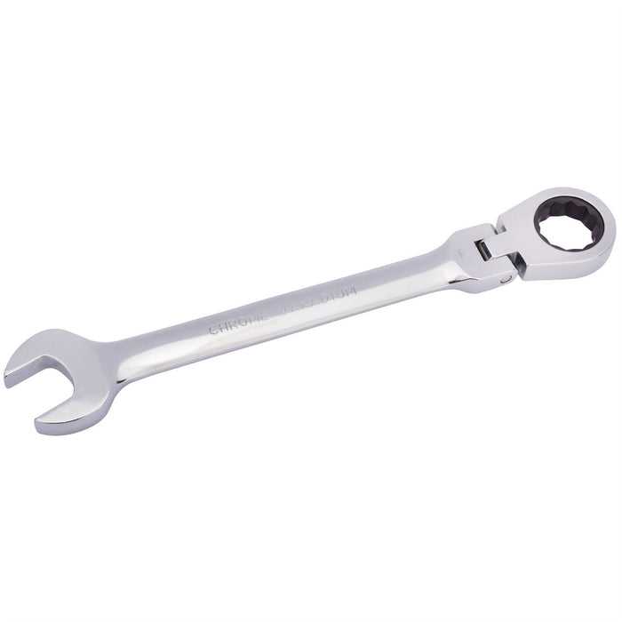 Draper HI-TORQ Metric Flexible Head Ratcheting Combination Spanner, 22mm