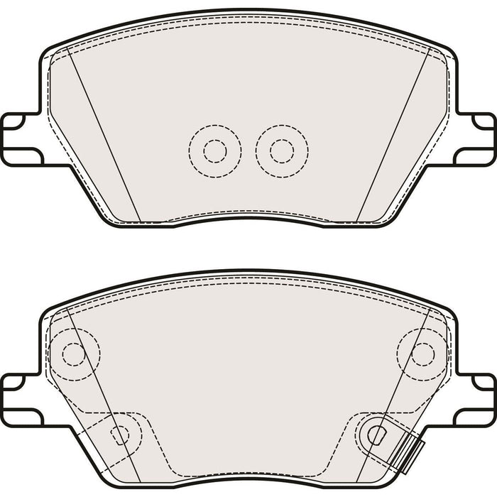 Apec Brake Pads Front Fits Fiat Tipo