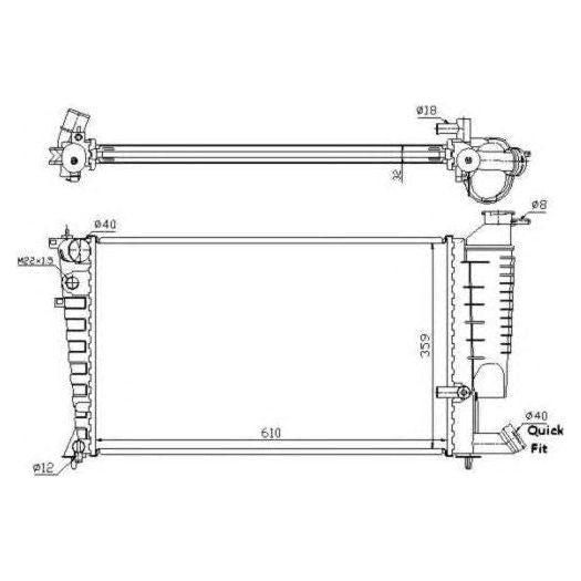 NRF Radiator 50424