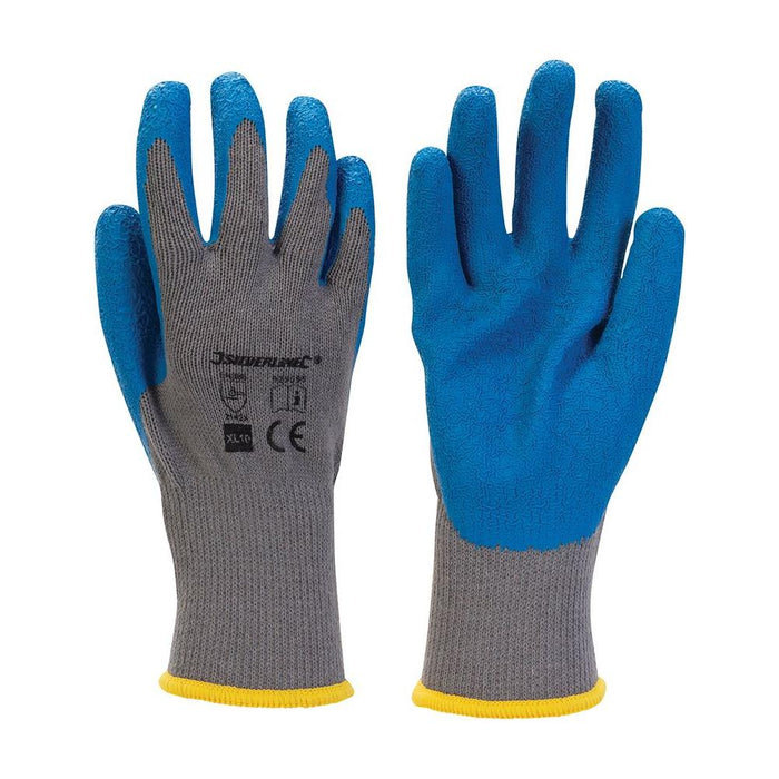 Silverline Latex Builders Gloves XL 10 Silverline  - Dynamic Drive