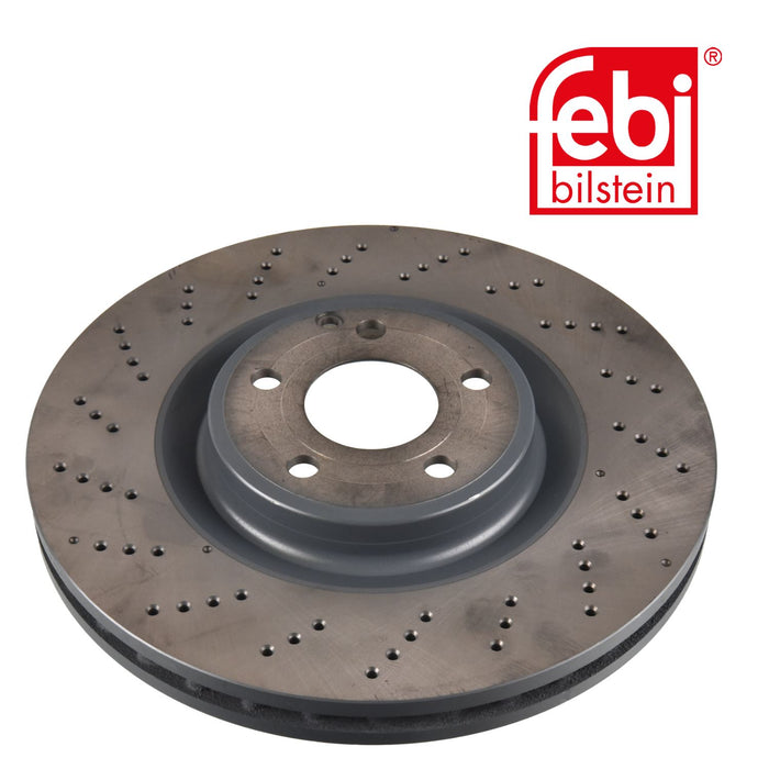 Genuine FEBI Front Brake Discs & Pads Set Perforated for Mercedes-Benz CLS Febi Bilstein  - Dynamic Drive