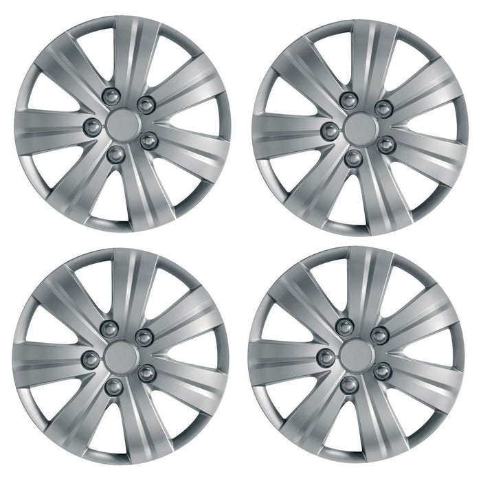 4 x Cyclone Wheel Trims Hub Caps 15" Covers fits Skoda Roomster Fabia Octavia UKB4C  - Dynamic Drive