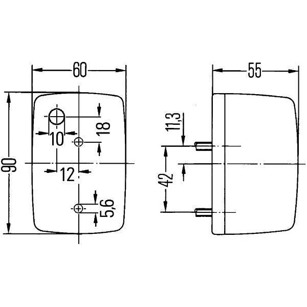 Hella Direction Indicator Halogen 6/12/24V 2BA 002 652-101 Hella  - Dynamic Drive