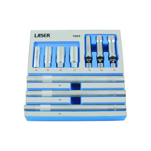 Laser Spark Plug Socket Set 3/8"D 10pc 7605 Laser Tools  - Dynamic Drive