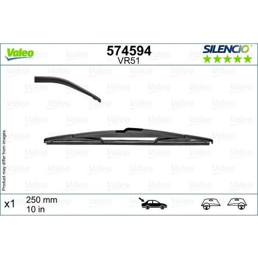 Valeo Single Wiper Blades 574594 Automotive Part fits Opel Vauxhall Astra K Valeo  - Dynamic Drive