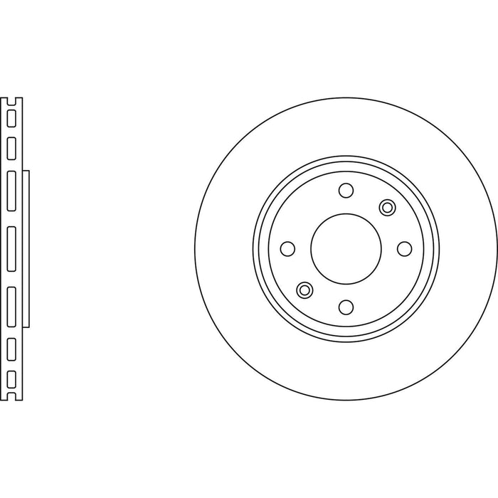 Genuine APEC Front Brake Disc & Pads Set Vented for Citroen Xsara