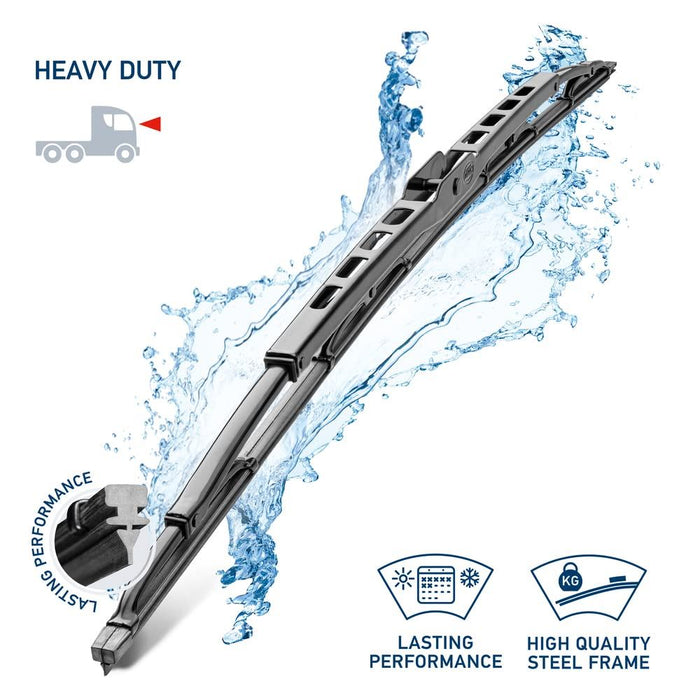 Hella Heavy Duty Wiper Blade HD50 20" 500mm Front Quantity: 1 9XW 184 107-201 Hella  - Dynamic Drive