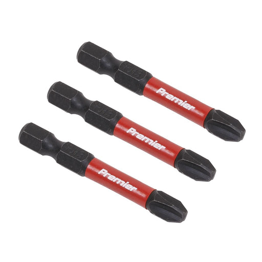 Sealey Phillips #3 Impact Power Tool Bits 50mm 3pc AK8231 Sealey  - Dynamic Drive