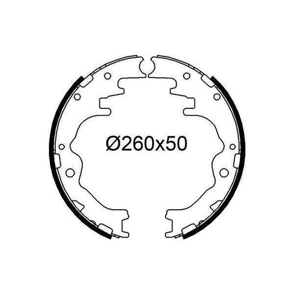 Valeo Drum Brake Shoes 564302 Automotive Part fits Mazda Valeo  - Dynamic Drive