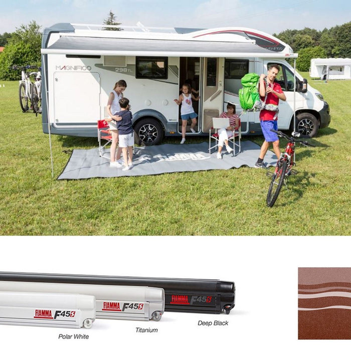 Fiamma Polar White F45S 400 Awning Sahara Fabric