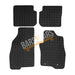 White Trim Tailored Rubber Car Mats for Fiat Punto Evo 10> Set of 4 With 2 Clips UKB4C  - Dynamic Drive