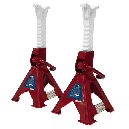 Sealey AXLe Stands (Pair) 3 Tonne Capacity per Stand Ratchet Type VS2003 Sealey  - Dynamic Drive