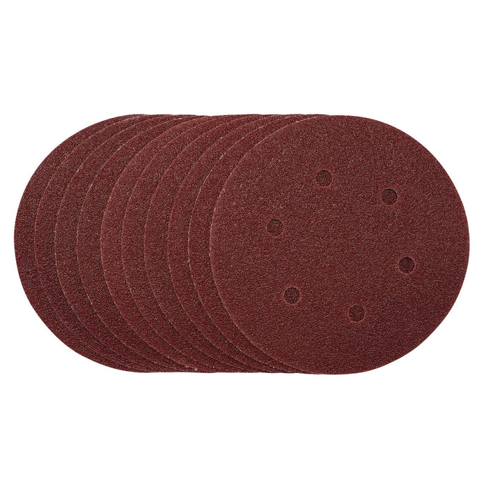 Draper Sanding Discs, 150mm, Hook & Loop, 40 Grit, (Pack of 10) 54887 Draper  - Dynamic Drive