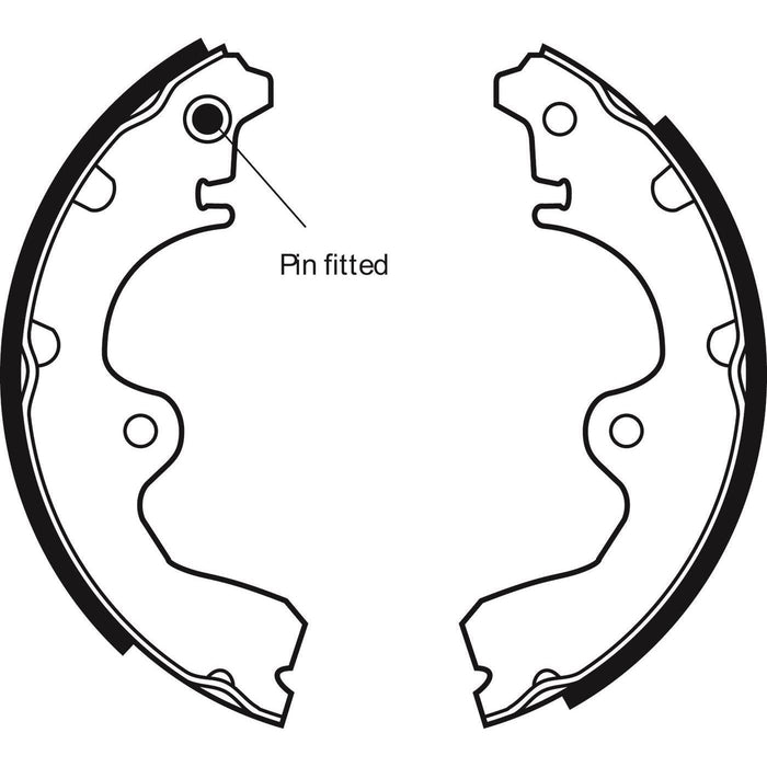 Apec Brake Shoe Rear Fits Toyota Paseo Starlet