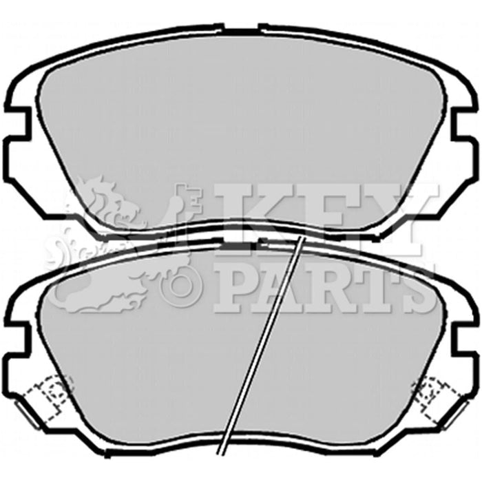 Genuine Key Parts KBP2048 Front Brake Pads-Includes Wear Indicators (Mando)