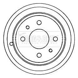 Genuine Borg & Beck Brake Drum fits Fiat Punto drum 94 BBR7086