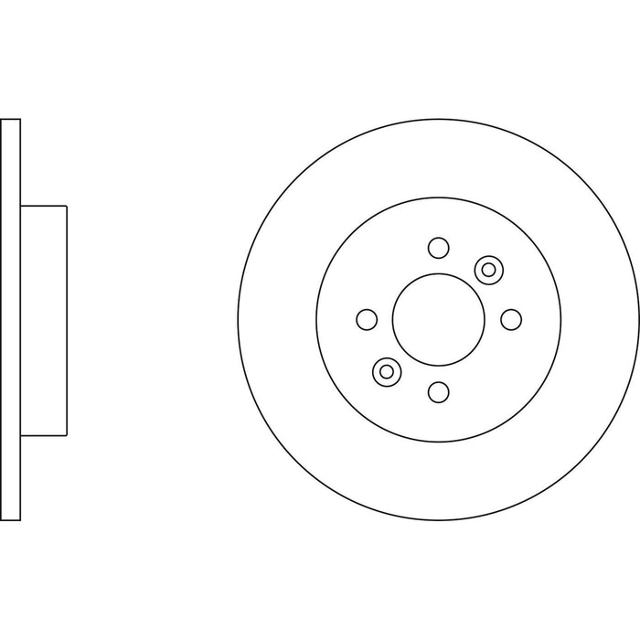 Genuine APEC Rear Brake Discs & Pads Set Solid for Renault Kangoo Apec  - Dynamic Drive