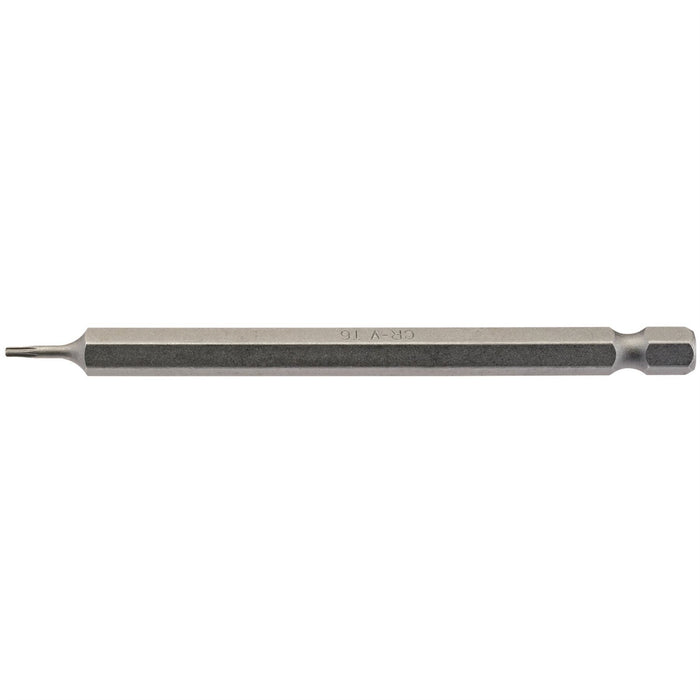 Draper TX-STAR Insert Bit, 1/4" Hex, 100mm Long, T6 (Pack of 1) Draper  - Dynamic Drive