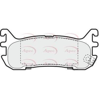 Apec Brake Pads Rear Fits Mazda 323 Eunos Familia Lantis Mx5