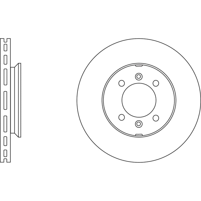 Apec Brake Disc Front Fits Reliant Scimitar Rover Metro Mgf Mgtf Montego