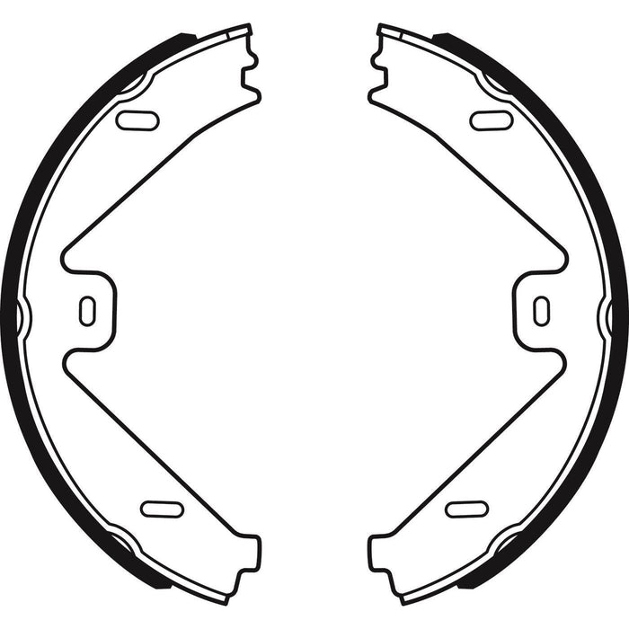 Apec Brake Shoe H/R Fits Mercedes Cls Class E