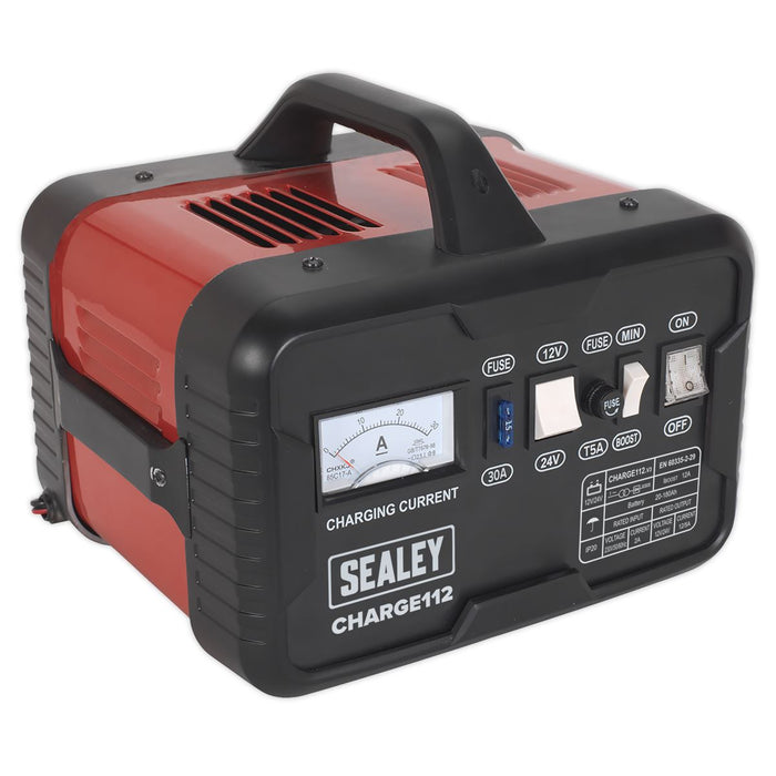 Sealey Battery Charger 16A 12/24V 230V CHARGE112 Sealey  - Dynamic Drive