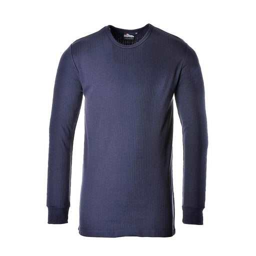 Portwest Thermal Long Sleeve T-Shirt - Navy - XX Large Portwest  - Dynamic Drive