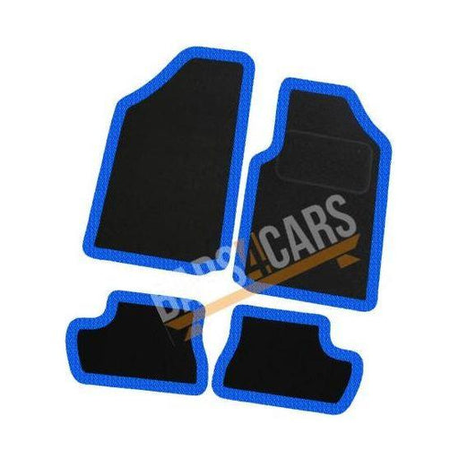 Fully Tailored Blue Trim Carpet Mats for Citroen C2 Set of 4 UKB4C  - Dynamic Drive