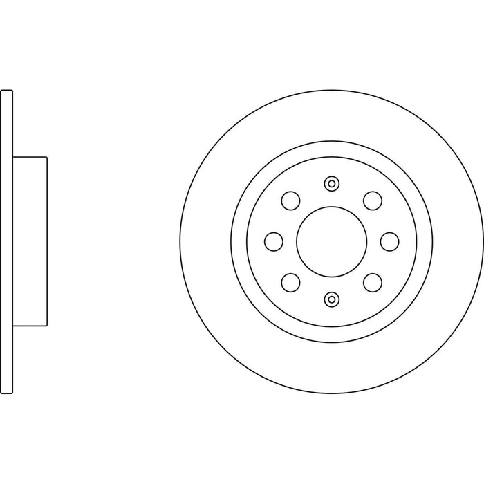 Genuine APEC Rear Brake Discs & Pads Set Solid for Vauxhall Adam Apec  - Dynamic Drive