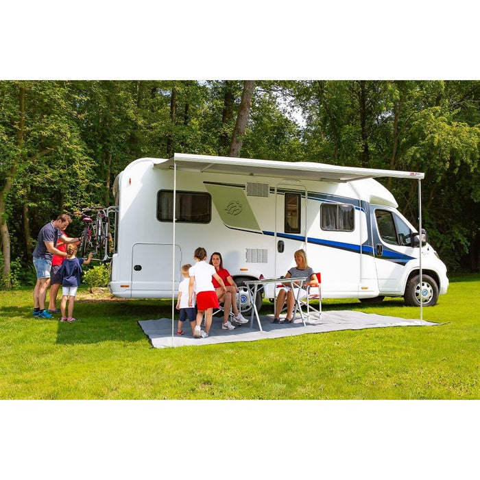 Fiamma F45S 260cm Motorhome Awning Canopy Polar White Cassette Blue Canopy