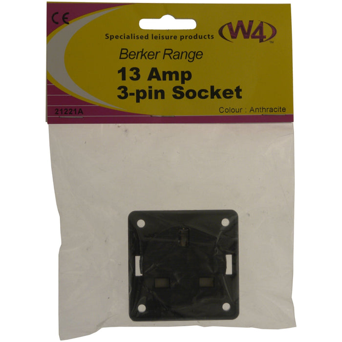 MDS1203 W4 13amp socket  Anthracite 21221A W4  - Dynamic Drive