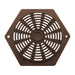 Hexagon Air Vent 2 5/8 Brown for Caravan/Motorhome Nova  - Dynamic Drive