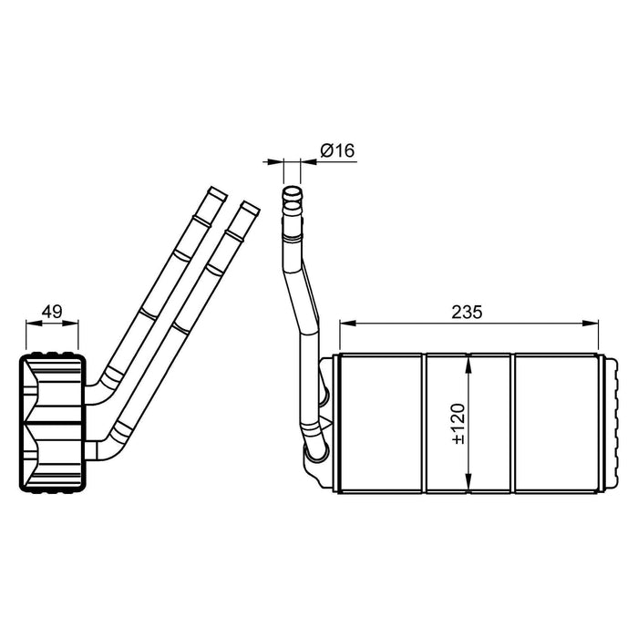 NRF Heater Radiator 54264