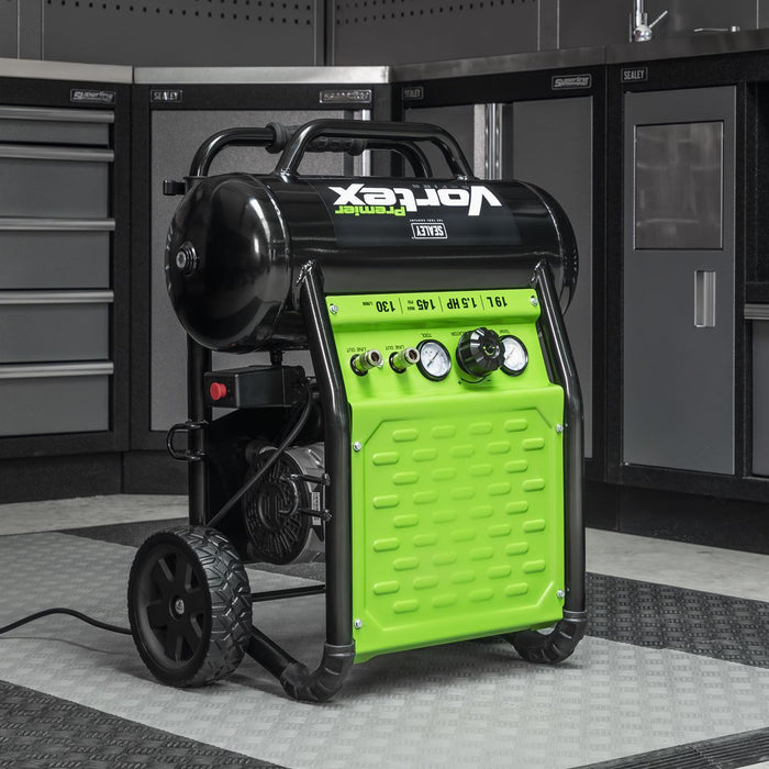 Sealey 19L Oil Free Direct Drive Air Compressor 1.5hp SAC1900 Sealey  - Dynamic Drive