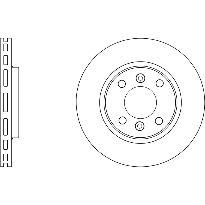 Apec Brake Disc Front Fits Dacia Logan Sandero Renault Clio Twingo Smart Forfour