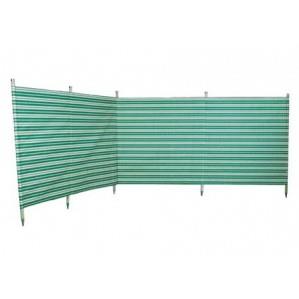 Blue Diamond Windbreak 5 Wooden Pole Canvas Green 3.6M