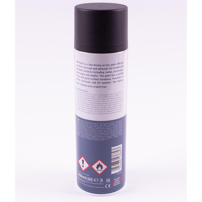 3 X PMA Matt Black Paint Spray Aerosol 500Ml High Coverage Matt Black PMA  - Dynamic Drive