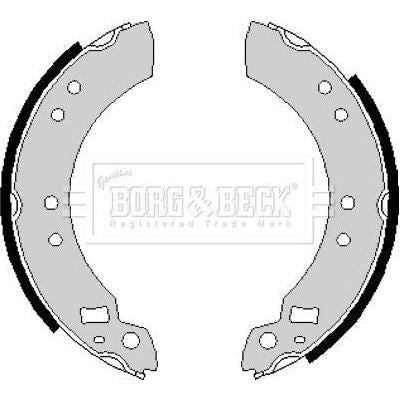 Genuine Borg & Beck Brake Shoes fits Ford BBS6158 Borg & Beck  - Dynamic Drive