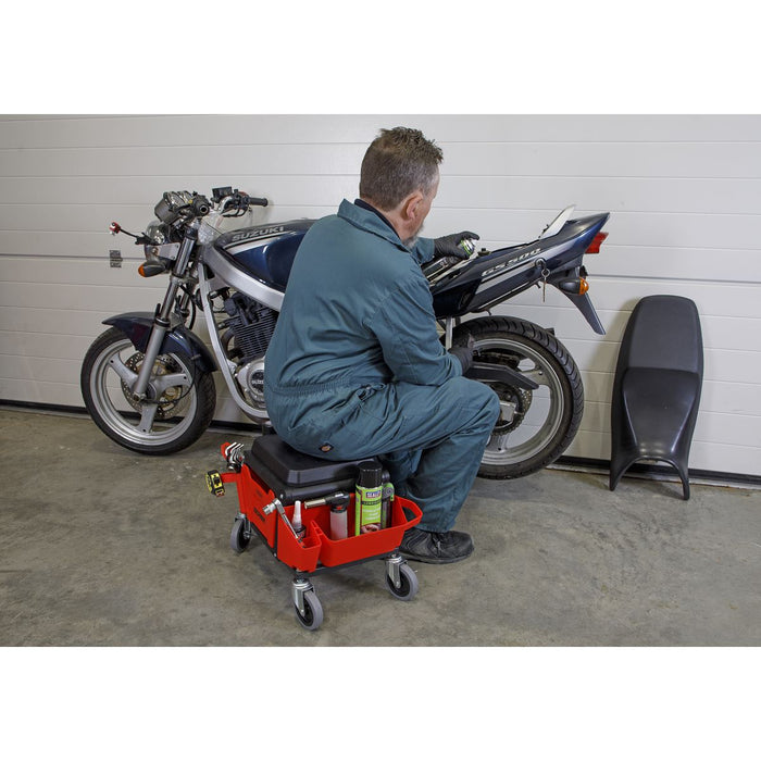 Sealey Mechanic's Detailing Utility Seat SCR92 Sealey  - Dynamic Drive