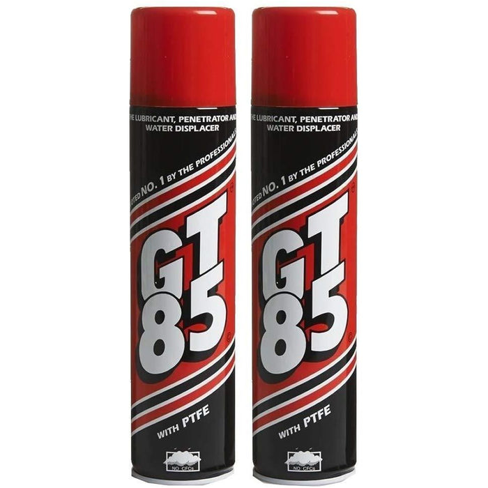 2x GT85 Aerosol Cans Chain Lubricant GT 85 Water Displacer GT85 400ml GT85  - Dynamic Drive