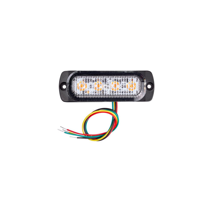 Ring Slimline Amber 4 LED Strobe - RCV2214